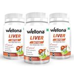 Wellona Liver Detox Supplement for Men and Women | Cleanse & Repair Formula with Milk Thistle, Turmeric, Dandelion and Amla for Fatty Liver Support and Healthy Digestion