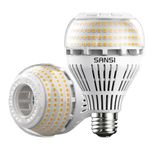 SANSI E27 LED Light Bulbs 27W 3000K Warm White, ES 250W Incandescent Bulbs Equivalent 4000lm Super Bright for Residential and Commercial Ceiling Lighting - Pack of 2