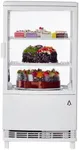 GAOMON Commercial Refrigerator Display Case 2 Cu.FT, Two Glass Door Display Refrigerator Display Fridge, Countertop/Floor Refrigerator withAdjustable Shelves