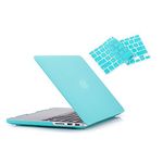 RUBAN Case Compatible with MacBook Pro 15 inch (2015-2012) Release A1398, Plastic Hard Case Shell with Keyboard Cover for Old Version MacBook Pro Retina 15 Inch, Turquoise