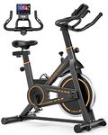 UREVO 10kg Flywheel Indoor Exercise Bikes for Home Use with 260LBS Weight Capacity, Cycling Stationary Bike Fitness for Home Training with Comfortable Seat