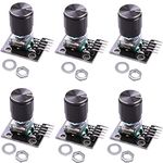 RUNCCI-YUN KY-040 Rotary Encoder Module Brick Sensor Development with Knob Cap for Arduino DIY (Pack of 6)