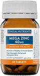 Ethical Nutrients Mega Zinc 40mg - 