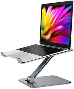 Babacom Laptop Ständer Höhenverstellbar, Faltbarer Laptop Stand aus Aluminiumlegierung Ergonomischer, Belüfteter Laptopständer Kompatibel mit MacBook Air, Pro, Samsung, Allen Laptops 10-16" (Grau)