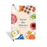 7mm Recipe Journal | Savor the Flavors | Make your own Recipe and Cook Book | Kitchen Essential | A5 Size | 4 Sticker sheets | Hardbound and Laminated |14.8 X 21 cms | Beige