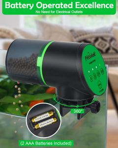 Petbank Automatic Fish Feeder – Battery Operated Aquarium Food Dispenser with Timer
