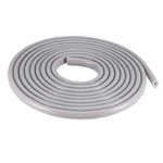 uxcell T-Slot Mount Window Weatherstrip Seal 6.5mm Bulb Bubble for 4mm Slot 3 Meters Long Gray