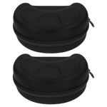 Healifty 2pcs boxes Large Size Glasses Snowboard Eyewear Googles Storage Containers Ski Snow Eva Skiing Lightweight Goggles Outdoor Hard Case with Cases Travel Zipper Holders Motorbike