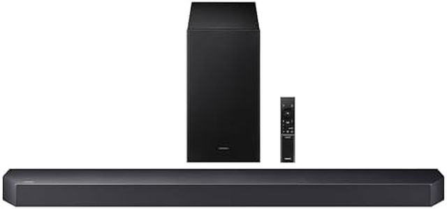 Samsung 380 W True 3.1.2ch Soundbar with Dolby Audio | DTS Virtual:X | Q-Symphony | Center, Up-firing Speakers | HDMI ARC | Optical In | Bluetooth | USB | Wireless Subwoofer (HW-Q600F/XL, Titan Black)