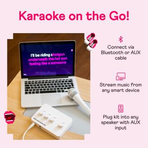 Lucky Voice Bluetooth Karaoke Machine – Gold