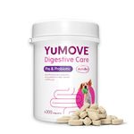 YuMOVE Digestive Care for All Dogs | Previously YuDIGEST | Probiotics for Dogs with Sensitive Digestion, All Ages and Breeds | 300 Tablets