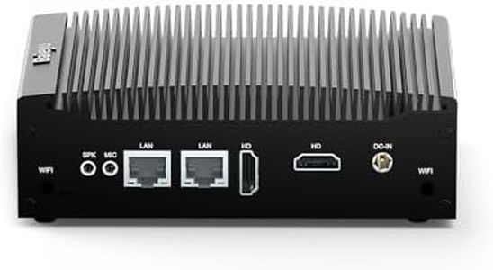 Baieyu Industrial Fanless Mini PC Equipped with Core i5-8260U 16GB RAM DDR4 256GB NVMe SSD Mini PC Windows 11 Pro/Linux Mini Industrial PC 2 HD 4K Dual Screen Displays Dual RS232 COM Fanless PC