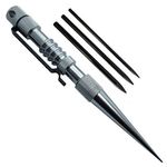 Knotters Tool II by Jig Pro Shop ~ Marlin Spike for Paracord, Leather, Other Cords (Stainless w/Black)