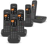 Gigaset Premium C575A Cordless Phone, Six Handset with Answer Machine and Nuisance Call Block
