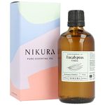 Nikura Eucalyptus Essential Oil - 100ml | 100% Pure Natural Oils | Perfect for Diffuser, Shower, Bath | Great for Skin | Vegan & UK Made