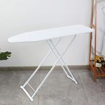 Kuber Industries 42 Inch Ironing Board For Clothes|Adjustable Height Ironing Stand|Press Table for Home (White)