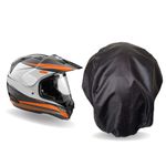 MUTMAIN Helmet Cover / Bag Keeps Your Helmet Safe From Dust, Rain And Scratches (Hc-Blk), Black