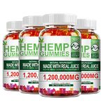 (4 Pack) Hemp Gummies 1,200,000mg High Strength……