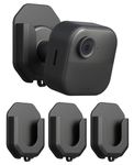 3 Pack Blink Camera No Drill No Screws Wall Mount Bracket for Blink Mini/Mini 2 /Blink Outdoor 4 /Blink Indoor Cameras, HBV Adhesive Mount(KMOUANTS Black Wall Mount for Blink Cameras)