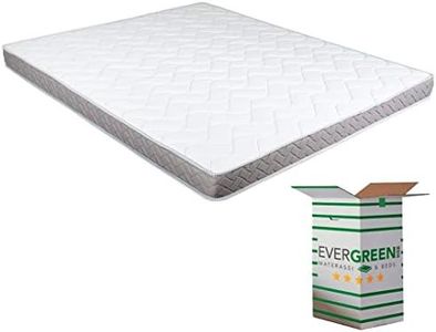 EVERGREENWEB - Colchón Doble 140x190 cm para sofá Cama, colchón Alto 12 cm de espumación para Cama, ortopédico, ergonómico, con Funda Blanca hipoalergénica y antiácaros DAYBED