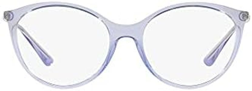 Vogue Eyewear Women's Vo5387 Oval Prescription Eyewear Frames, Transparent Lilac/Demo Lens, 51 mm