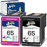 InkSpirit Remanufactured Ink Cartridges Replacement for HP 65 Black Color Combo Pack with Envy 5055 5052 5012 5010 5058 Deskjet 3700 3755 3758 2600 2622 2655 2652 2624 3720 3722 3752 (1 Packs)