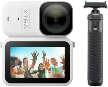 Xtra Atto Wearable 4K Action Camera (128GB), 54 g, Light and Compact, 1/1.3″ Sensor, 4K/60fps Video, 220‑Min Max Recording, 5-Min Pre-Recording, Built-in Stabilization, 600MB/s Fast Transfer