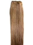 Forever Young UK Premium Weft Human Hair Extension Full Head Weft Light Caramel Brown 8/27# (16")