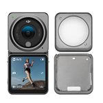 DJI Action 2 Dual-Screen Combo & Magnetic Protective Case - 4K Action Camera with Dual OLED Touchscreens, 155° FOV, Stabilization Technology, Waterproof Camera for Vlogs, Travel, Sports, 32G