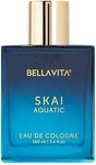 Bella Vita Luxury Skai Aquatic Eau De Cologne (3.48 fl. Oz.) Unisex Perfume Made with Bergamot, Pink Pepper, Long Lasting + Clean & Natural + Cruelty Free Ingredients