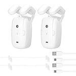 dsfen 2PCS Tuya BT Intelligent Curtain Motor Electric Curtain Robot Automatic Opener No Wiring Support APP Remote Control Timer Setup Temperature & Light Sensing Compatible with Google Home for Roman