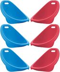 American Plastic Toys Kids Scoop Rocker Chairs for Toddlers & Kids Ages 3 and Up | 6-Pack Blue & Red | Made in USA from Safe Plastics | Great for Indoor and Outdoor Activities