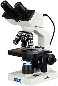OMAX - MD82ES10 40X-2000X Digital LED Compound Microscope with Built-in 1.3MP Camera and Double Layer Mechanical Stage Compatible with Windows and Mac