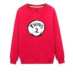 Women's Thing 1 and Thing 2 Hoodies, Two,red, XX-Large