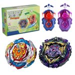 Netoke Bey Gyro Blade Burst Turbo Set, 4D Metal Fusion Combat Gyro, With Battling Top Launcher, Gift Sets,(B-201+B-175)