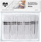 Choose Friendship, My Friendship Bracelet Maker White Expansion Pack, 100 Pre-Cut Threads (Embroidery Floss)