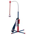 Franklin Sports Kids Batting Tee - MLB 2-in-1 Grow-with-Me - Adjustable Youth Hitting Tee - Perfect for Teeball and Baseball, Multi