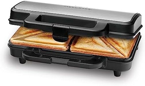 ProfiCook® Sandwichmaker | amerikanische Sandwiches | XXL-Toastscheiben | elektrischer Sandwichtoaster | extra große Sandwich-Platten (antihaftbeschichtet) | Sandwich-Maker mit 900W | PC-ST 1092