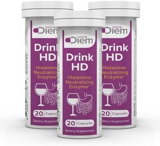 Omne Diem DrinkHD 20 Count 3 Pack - Diamine Oxidase - DAO Enzyme in a convienant Carry Package.