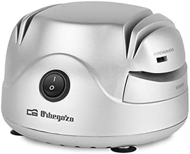 Orbegozo Cu 7000 Afilador De Cuchillos Eléctrico, Interruptor De Conexión, Afilado De 2 Etapas, Afila Tijeras, Recoge Cables Automático