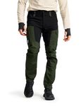 RevolutionRace RVRC GP Pants for Men, Durable Hiking Pants, Forest Green, L