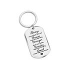 Always Remember You are Braver Than You Believe Inspirational Gift for Teenages Boys Girls Friends Student Graduation Keychain Women Men AA Recover Key Ring