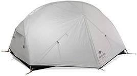 Naturehike Mongar 2 Person Tent Backpacking Tent 3 Season Free-Standing Lightweight Hiking Tent for Outdoor Cycling Camping 20D Gray