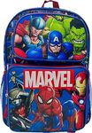 Marvel Superheroes 16" Licensed Cargo School Backpack For Boys, Avengers Blue-red, Large, Cargo Backpacks