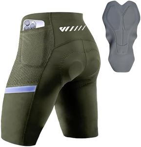 Wulibike Padded Cycling Shorts Mens 3D,Cycling Shorts Men,Road Bike Shorts Men,Quick Dry Breathable with Pocket Shorts