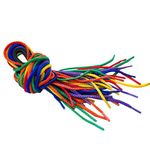 ZQSFPK 48Pcs Coloured Threading Laces Fine Motor Skills Toys for Threading Projects Threading Button and Beads