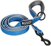 Leashboss 6ft Dog Leash | Ultra Comfort Double-Thick Soft Padded Handle | Reflective Leash for Large Dogs, Medium Dogs | Heavy Duty Leash for Large Breed Dogs | Nylon Leash for Small Dogs/Puppies