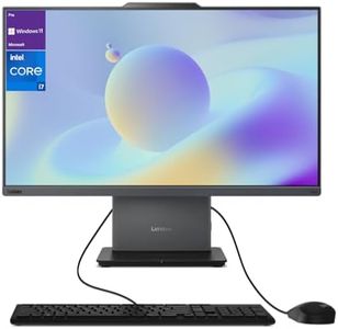 Lenovo ThinkCentre All-in-One Desktop Computer, 23.8” FHD Micro-Edge Display, 13th Gen Intel i7-13620H, 16GB DDR5 SODIMM, 1TB SSD, Webcam, HDMI, RJ-45, Wired Keyboard & Mouse, Wi-Fi 6, Windows 11 Pro