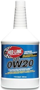 Red Line (11804) SAE 0W20 Fully Synthetic Motor Oil - 1 Quart (12 Pack)
