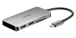 D-Link DUB-M610 6-in-1 USB-C Hub with Power Delivery, HDMI 1.4, 2 USB 3.0 Ports, SD/MicroSD Card Reader for MacBook Pro 2016 or Later, MacBook Air 2018, Chromebook and Surface Pro 7 [Amazon Exclusive]